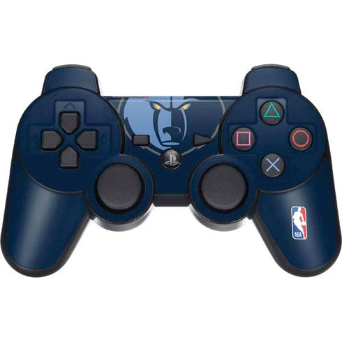 NBA Memphis Grizzlies Large Logo PS3 Dual Shock wireless controller Skin