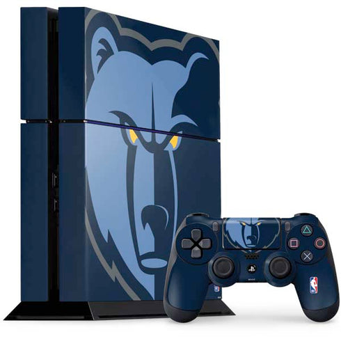 NBA Memphis Grizzlies Large Logo PS4 Console and Controller Bundle Skin
