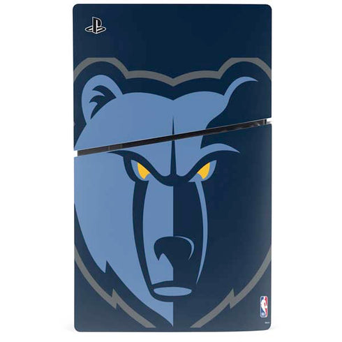 NBA Memphis Grizzlies Large Logo PS5 Slim Disk Bundle Skin