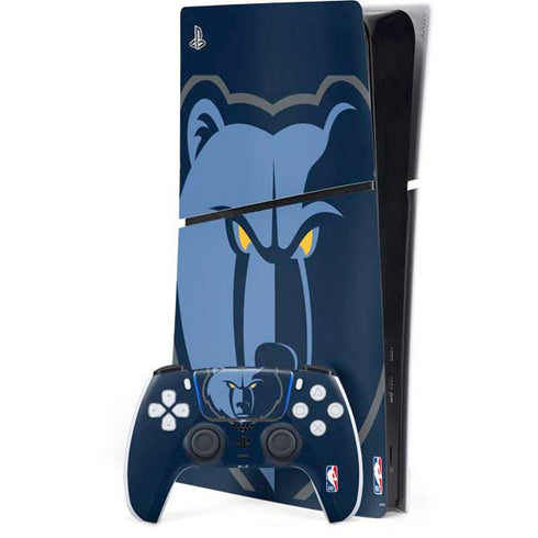 NBA Memphis Grizzlies Large Logo PS5 Slim Digital Edition Bundle Skin
