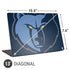 NBA Memphis Grizzlies Large Logo Universal Laptop 13in (10.6 x 7.6in) Skin