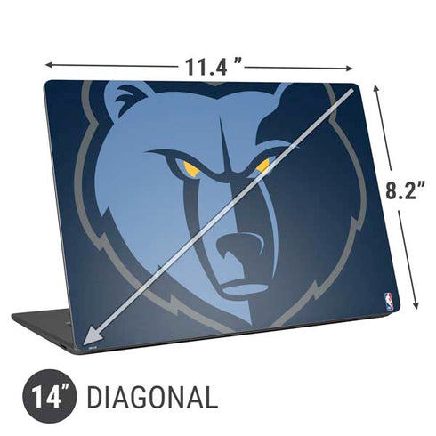 NBA Memphis Grizzlies Large Logo Universal Laptop 14in (11.4 x 8.2in) Skin