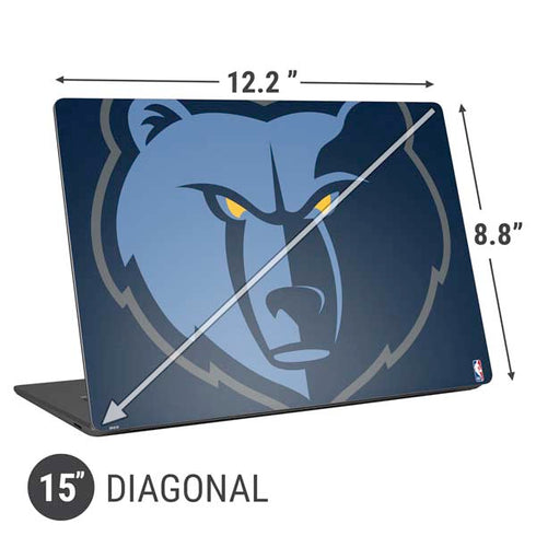 NBA Memphis Grizzlies Large Logo Universal Laptop 15in (12.2 x 8.8in) Skin