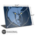 NBA Memphis Grizzlies Large Logo Universal Laptop 16.6in (13.4 x 9.7in) Skin