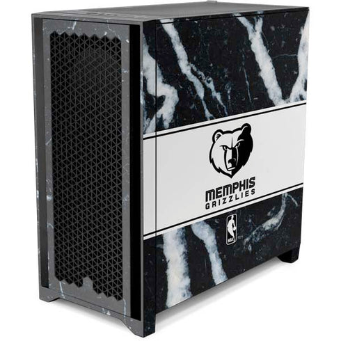 NBA Memphis Grizzlies Marble Corsair 4000D Tempered Glass Mid-Tower ATX Case Skin