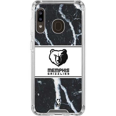 NBA Memphis Grizzlies Marble Galaxy A30 Clear Case