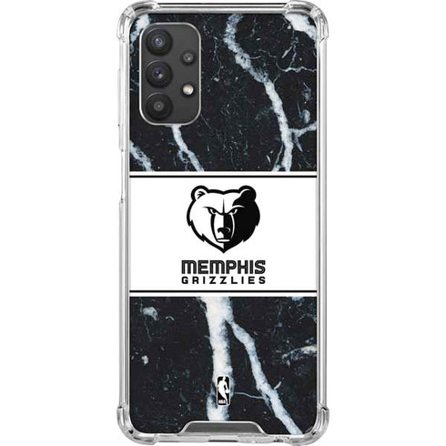 NBA Memphis Grizzlies Marble Galaxy A32 5G Clear Case