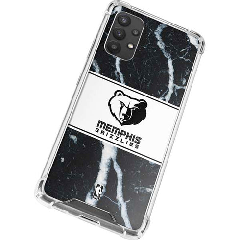 NBA Memphis Grizzlies Marble Galaxy A32 5G Clear Case