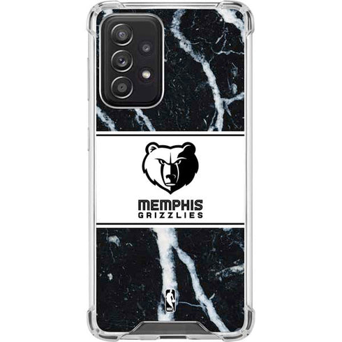 NBA Memphis Grizzlies Marble Galaxy A52 5G Clear Case