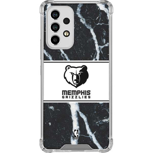 NBA Memphis Grizzlies Marble Galaxy A53 5G Clear Case