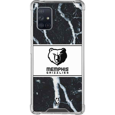 NBA Memphis Grizzlies Marble Galaxy A71 5G Clear Case