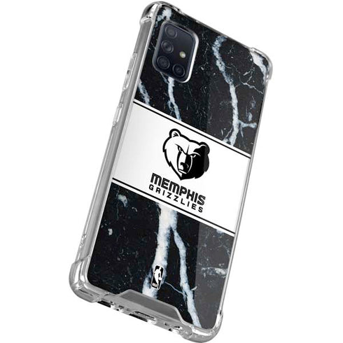 NBA Memphis Grizzlies Marble Galaxy A71 5G Clear Case