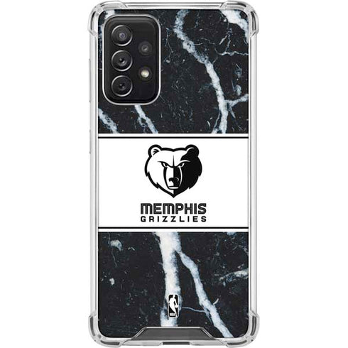 NBA Memphis Grizzlies Marble Galaxy A72 5G Clear Case