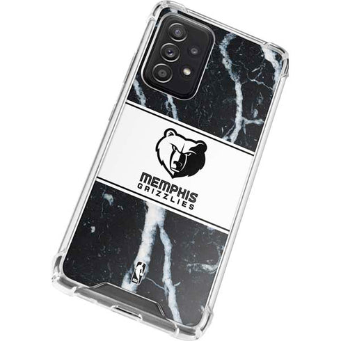 NBA Memphis Grizzlies Marble Galaxy A72 5G Clear Case