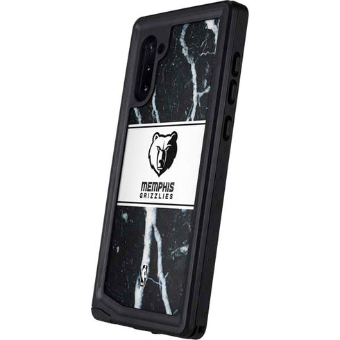 NBA Memphis Grizzlies Marble Galaxy Note 10 Waterproof Case
