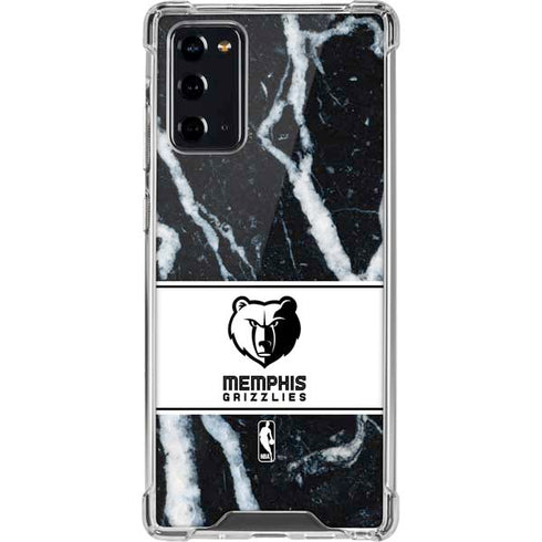 NBA Memphis Grizzlies Marble Galaxy Note20 5G Clear Case