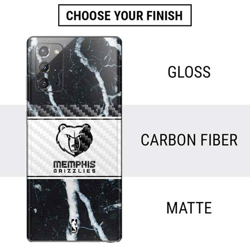 NBA Memphis Grizzlies Marble Galaxy Note20 5G Skin