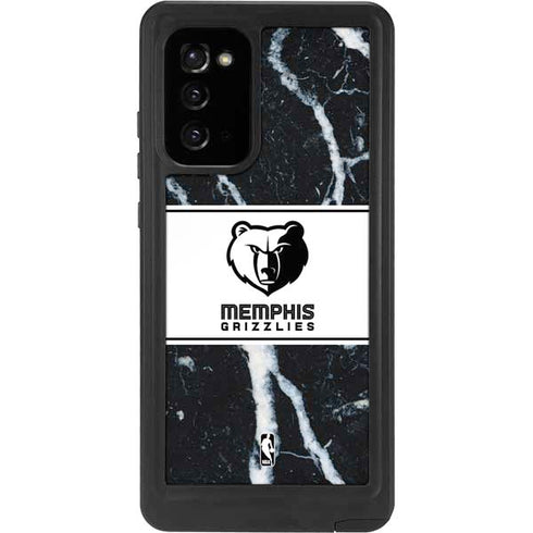 NBA Memphis Grizzlies Marble Galaxy Note20 5G Waterproof Case