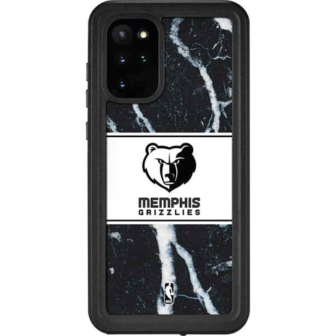 NBA Memphis Grizzlies Marble Galaxy S20 Plus Waterproof Case