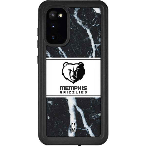 NBA Memphis Grizzlies Marble Galaxy S20 Waterproof Case