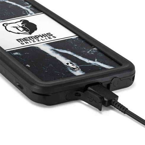 NBA Memphis Grizzlies Marble Galaxy S20 Waterproof Case