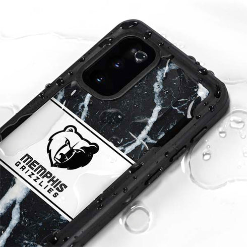 NBA Memphis Grizzlies Marble Galaxy S20 Waterproof Case
