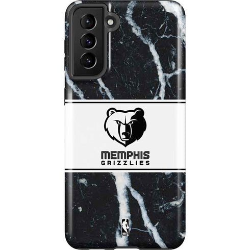 NBA Memphis Grizzlies Marble Galaxy S21 FE Pro Case