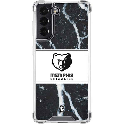 NBA Memphis Grizzlies Marble Galaxy S22 Clear Case