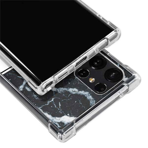 NBA Memphis Grizzlies Marble Galaxy S22 Ultra Clear Case