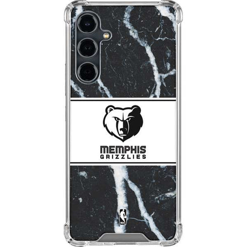 NBA Memphis Grizzlies Marble Galaxy S23 FE Clear Case