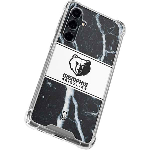 NBA Memphis Grizzlies Marble Galaxy S23 FE Clear Case
