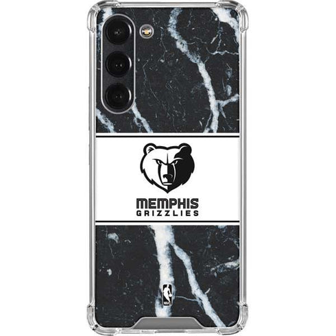 NBA Memphis Grizzlies Marble Galaxy S23 Plus Clear Case