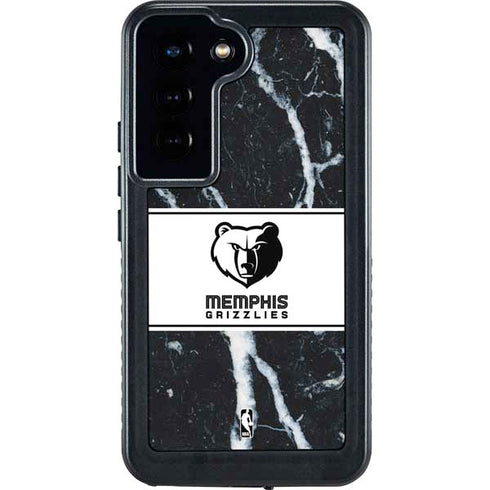 NBA Memphis Grizzlies Marble Galaxy S23 Waterproof Case