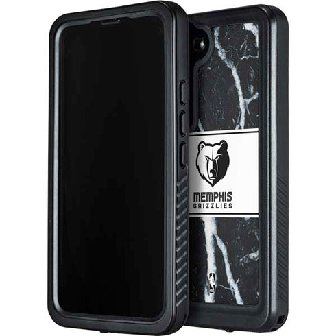 NBA Memphis Grizzlies Marble Galaxy S23 Waterproof Case