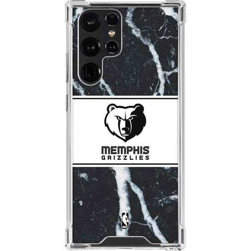 NBA Memphis Grizzlies Marble Galaxy S24 Ultra Clear Case