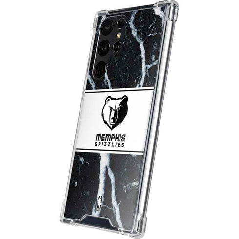 NBA Memphis Grizzlies Marble Galaxy S24 Ultra Clear Case