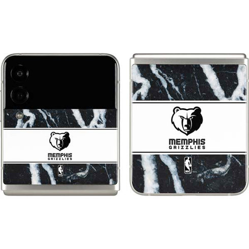 NBA Memphis Grizzlies Marble Galaxy Z Flip3 5G Skin