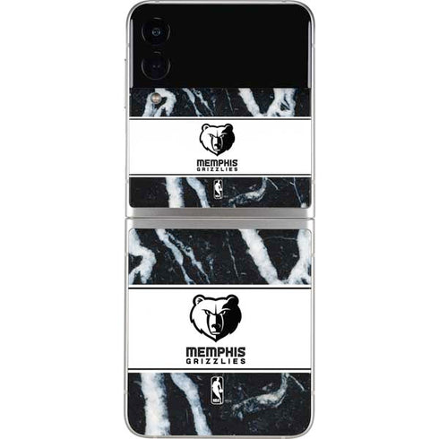 NBA Memphis Grizzlies Marble Galaxy Z Flip3 5G Skin