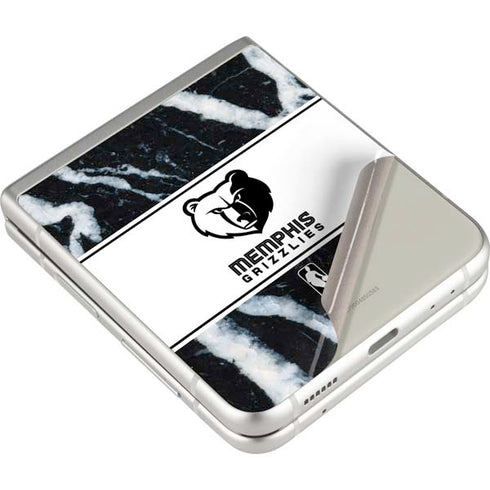 NBA Memphis Grizzlies Marble Galaxy Z Flip3 5G Skin