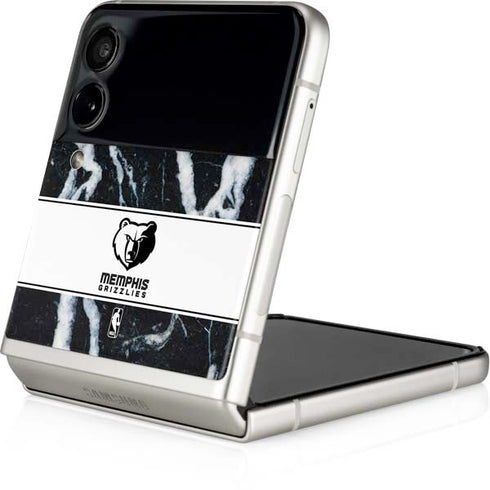 NBA Memphis Grizzlies Marble Galaxy Z Flip3 5G Skin
