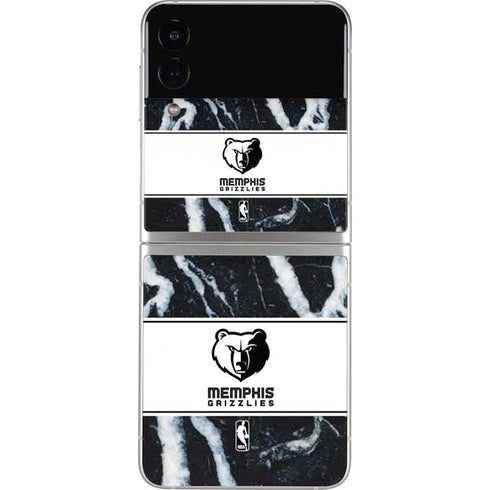 NBA Memphis Grizzlies Marble Galaxy Z Flip4 5G Skin