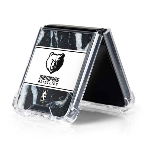 NBA Memphis Grizzlies Marble Galaxy Z Flip5 5G Clear Case