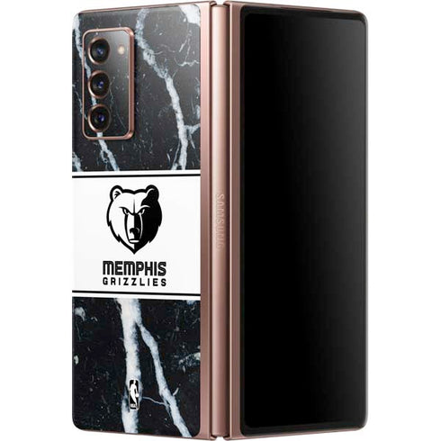 NBA Memphis Grizzlies Marble Galaxy Z Fold2 5G Skin