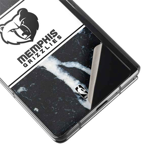 NBA Memphis Grizzlies Marble Galaxy Z Fold2 5G Skin