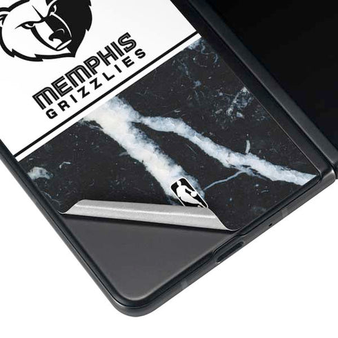 NBA Memphis Grizzlies Marble Galaxy Z Fold3 5G Skin