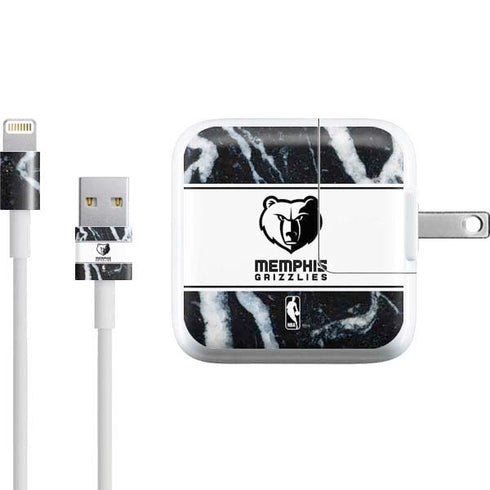 NBA Memphis Grizzlies Marble iPad Charger (10W USB) Skin