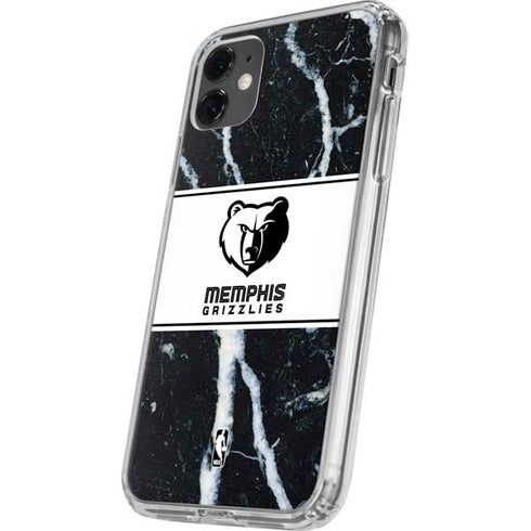 NBA Memphis Grizzlies Marble iPhone 11 Clear Case