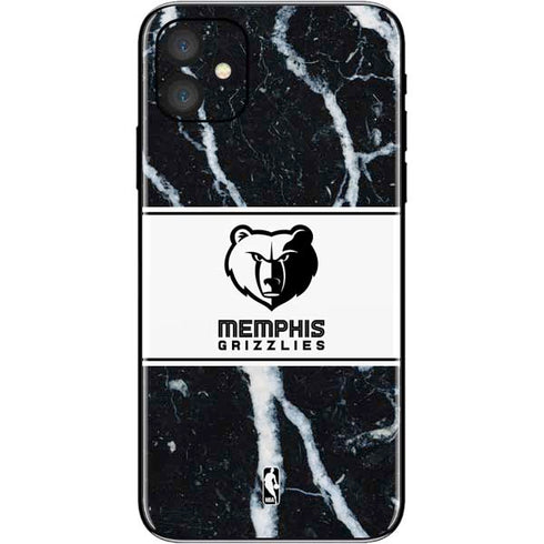 NBA Memphis Grizzlies Marble iPhone 11 Skin