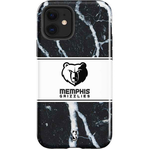 NBA Memphis Grizzlies Marble iPhone 12 Impact Case