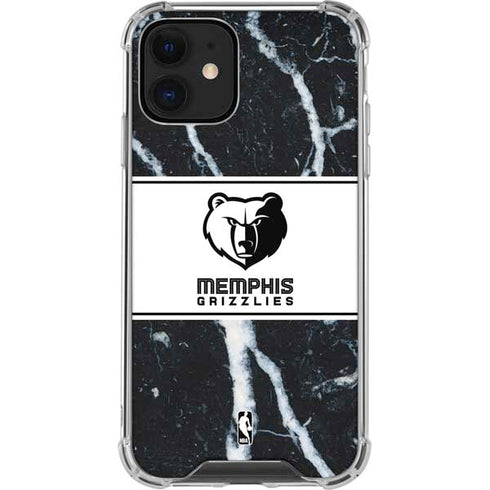 NBA Memphis Grizzlies Marble iPhone 12 Mini Clear Case